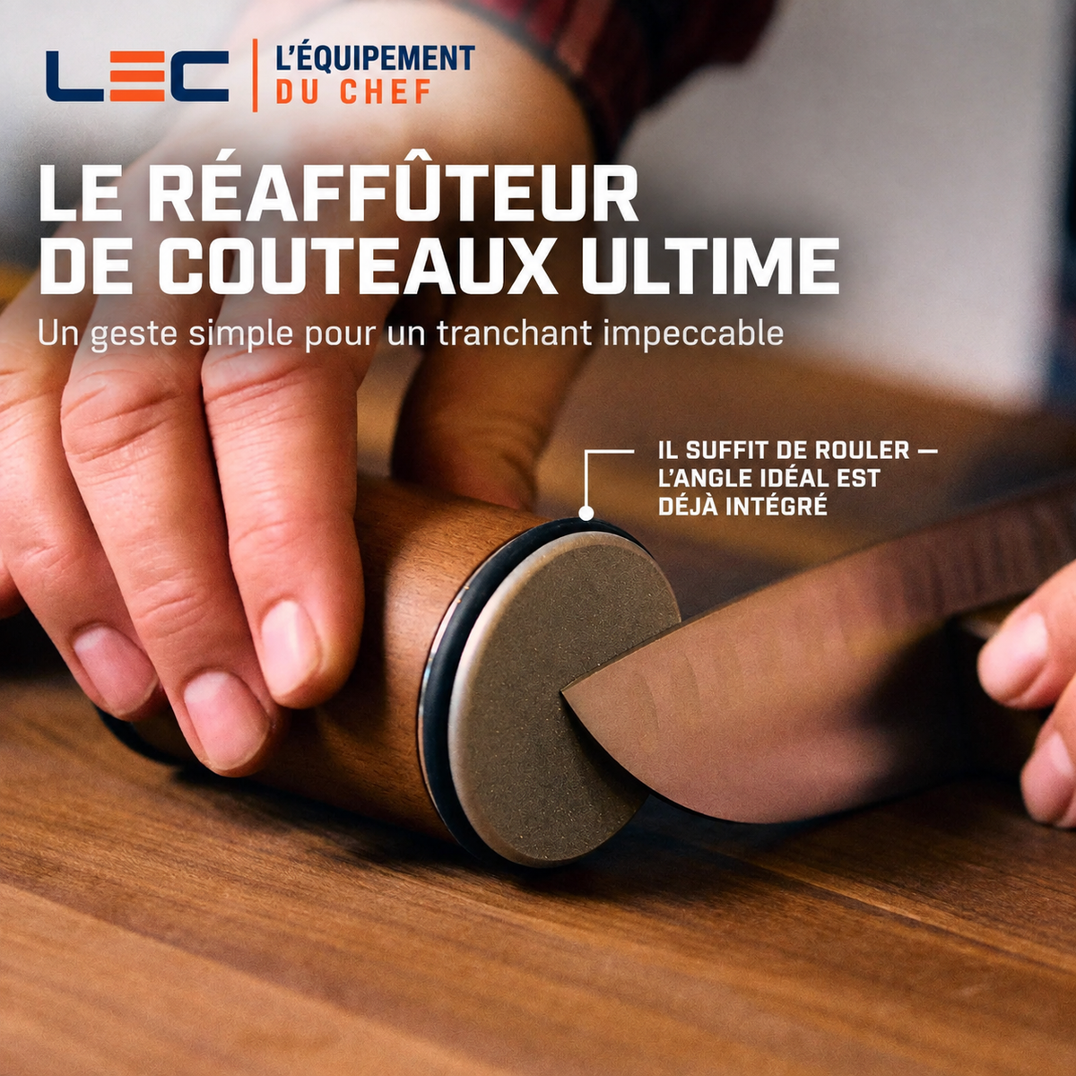 Affûteur à rouleau magnétique pour couteaux – 15° / 20°