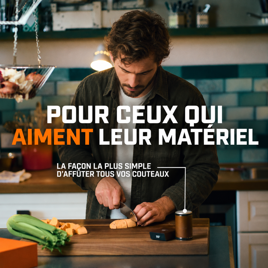 Affûteur à rouleau magnétique pour couteaux – 15° / 20°